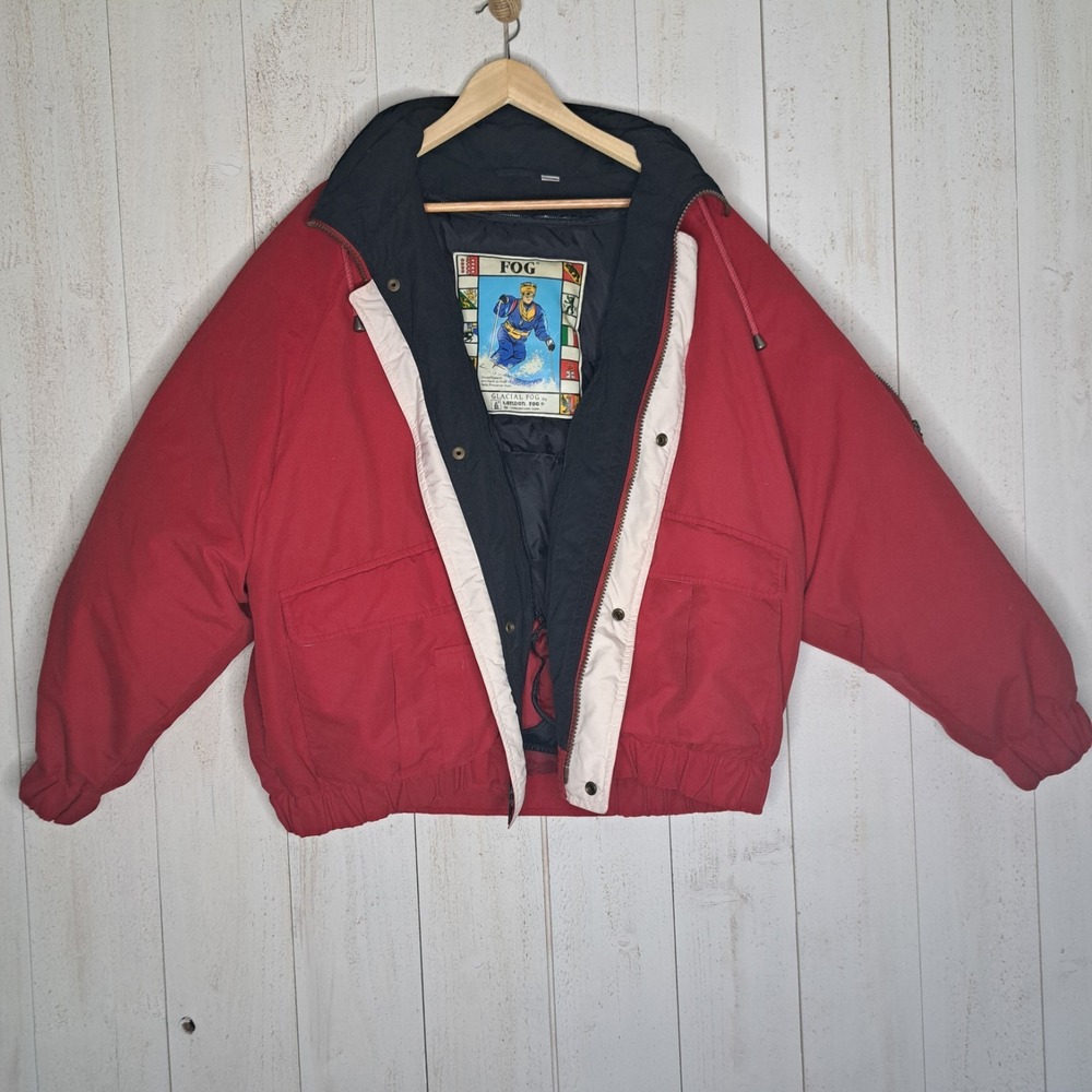 Retro Ski Colorblock Vintage London Fog Down Ski Jacket Men's XL Gorpcore 90s